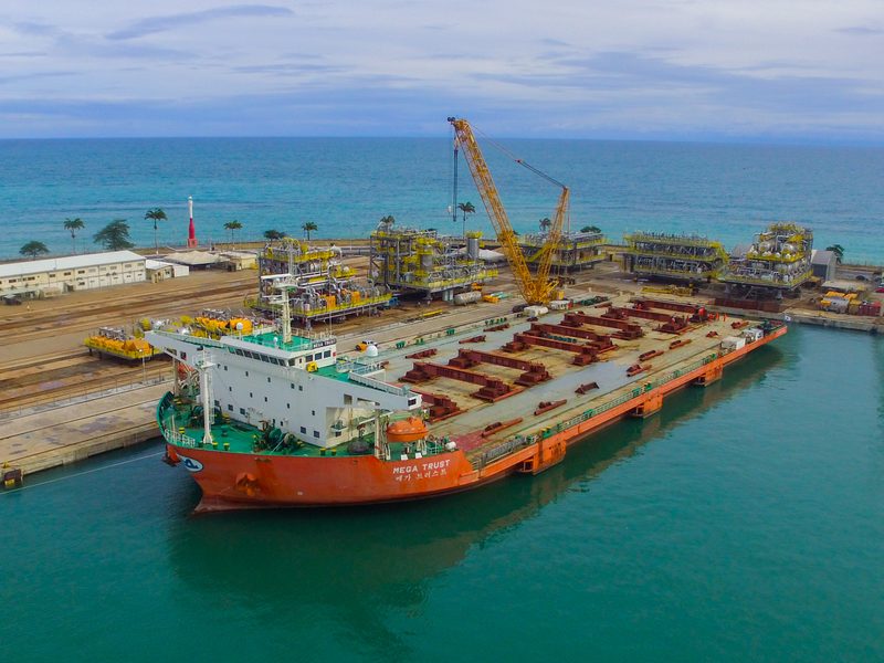 Módulos P70 — carga projeto do Brasil para a China
